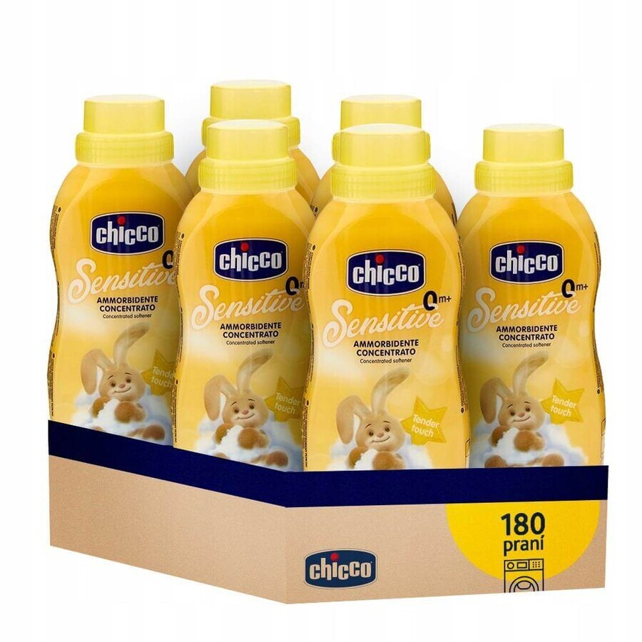 6x CHICCO Gentle touch concentrated fabric conditioner 750 ml (6x30 washes) 6×750 ml, fabric conditioner