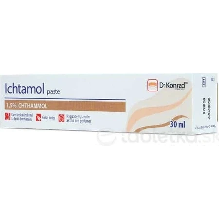 Dr Konrad Ichtamol pasta 1×30 ml, cuidado de la piel