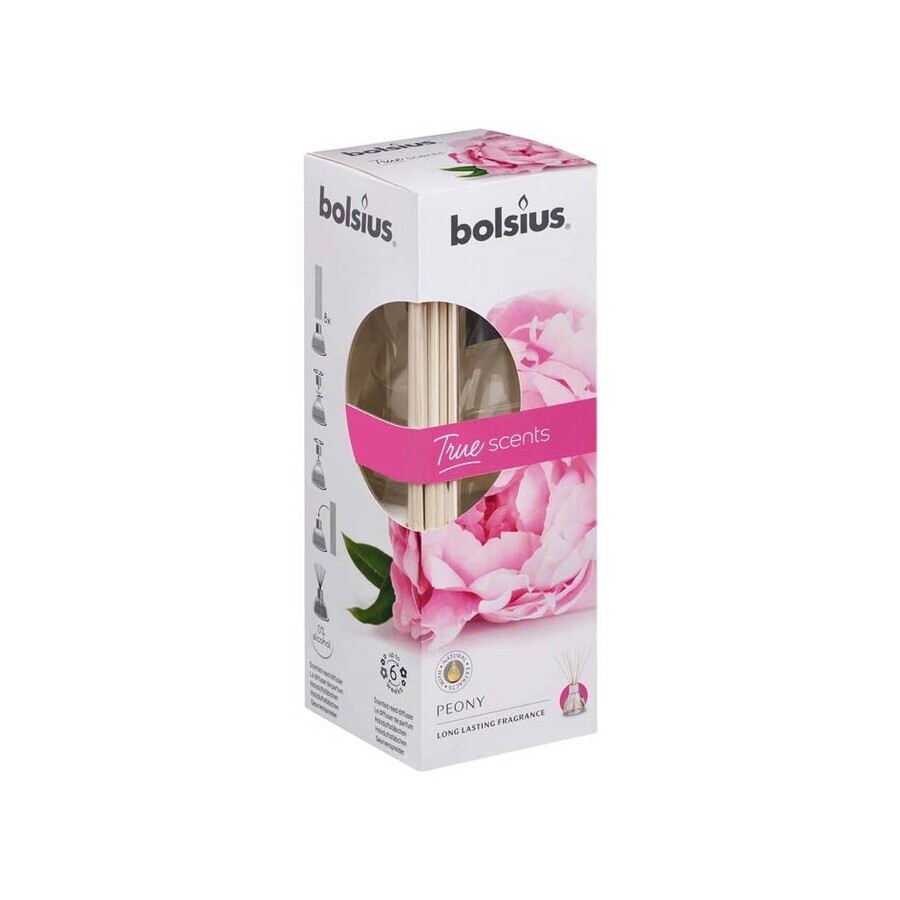 Bolsius Aromatic 2.0 Difusor Aromático 45 ml Peonía 1×45 ml, difusor aromático