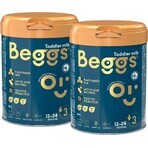 Inseguitore del latte Beggs 2, scatola Beggs+ pexeso 3×800 g, inseguitore del latte