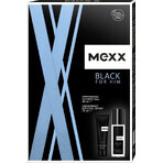 MEXX BLACK MAN deodorant 75ML + douchegel 50ML 1×1pc, cosmeticaset voor mannen