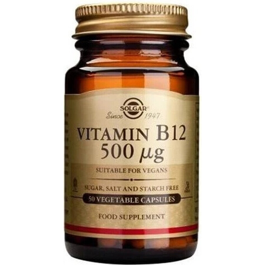 Solgar Vitamine B12 500 μg 50 capsules 1×50 cps