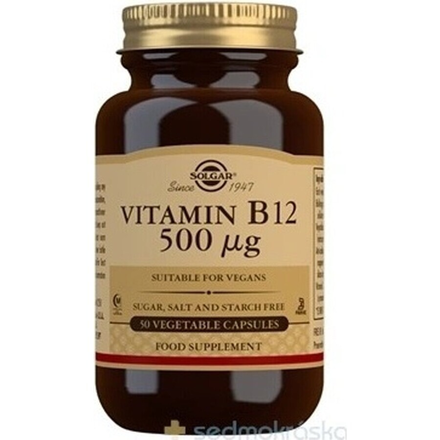 Solgar Vitamine B12 500 μg 50 capsules 1×50 cps