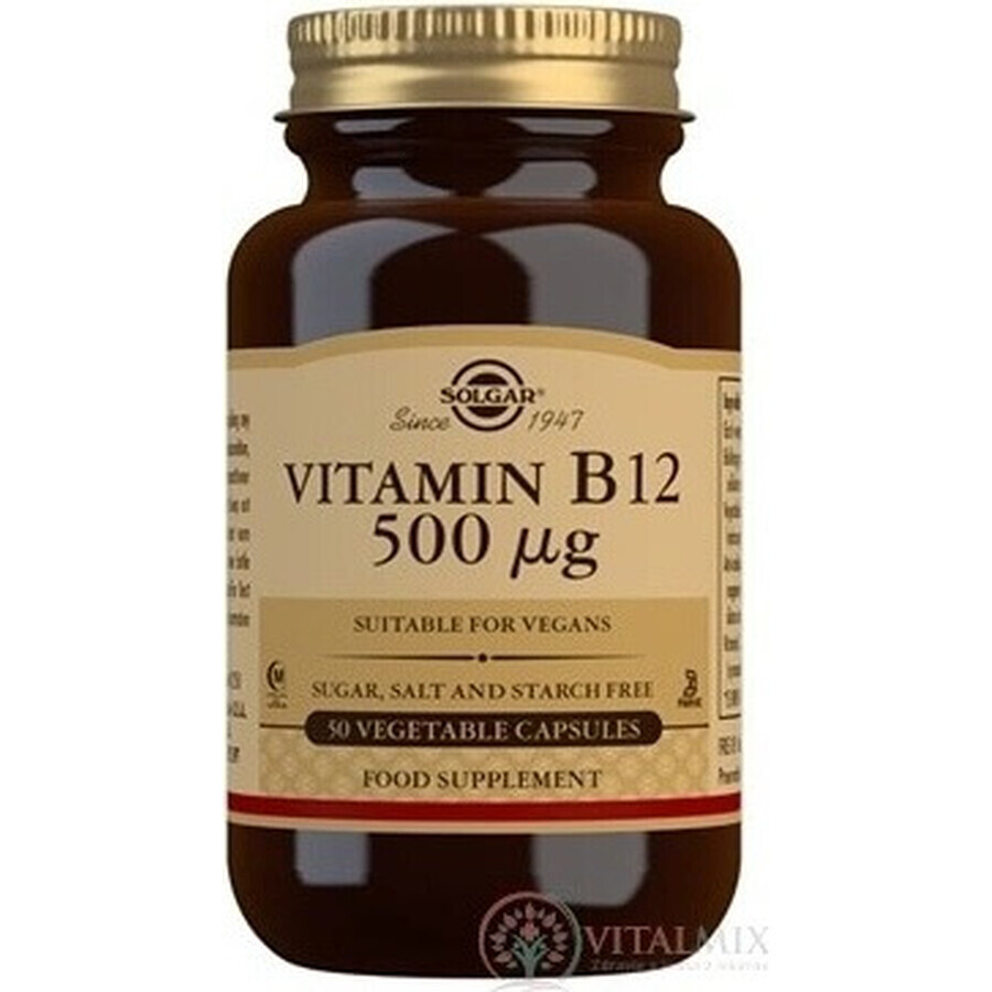 Solgar Vitamine B12 500 μg 50 capsules 1×50 cps