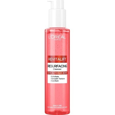 L´Oréal Paris Revitalift Glycolic Exfoliërende Reinigingsgel met 3,5% Glycolzuur 1×150 ml, reinigingsgel