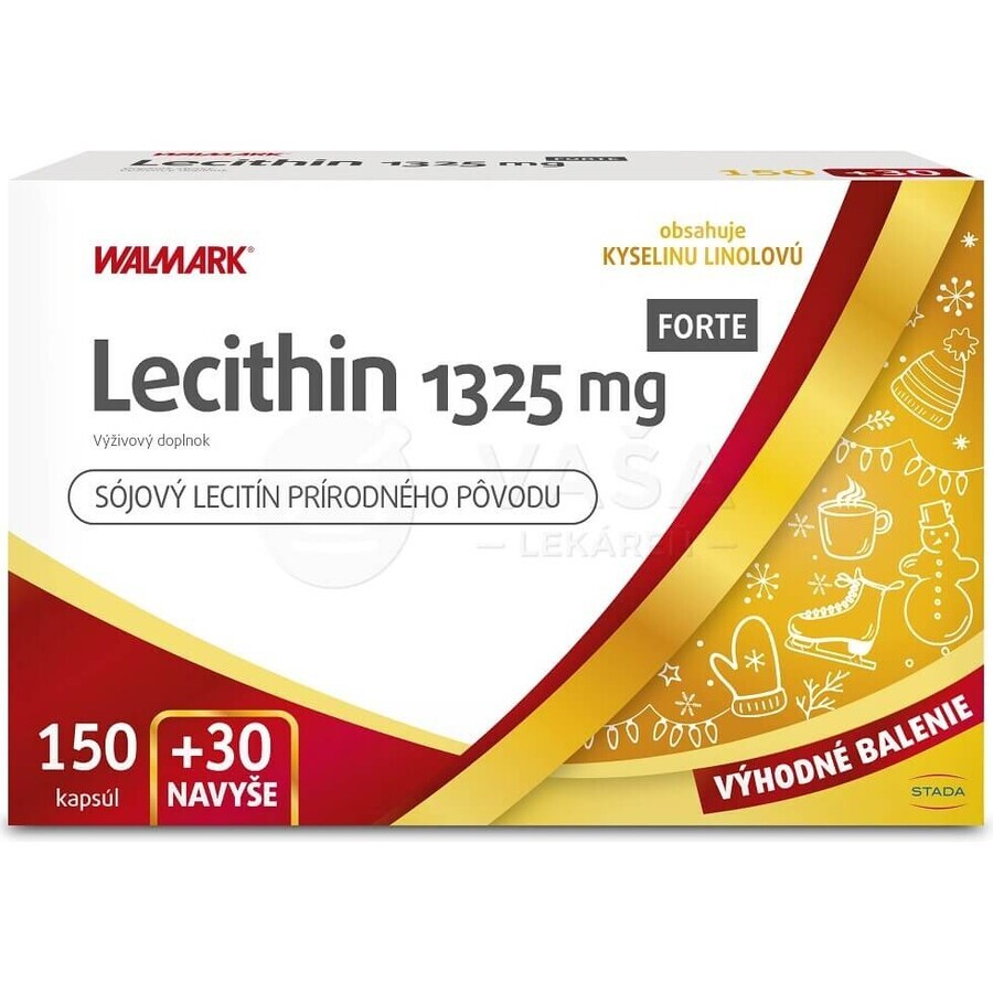 WALMARK Lecitina FORTE 1325 mg PROMO VB24 1× 180 tob, complemento alimenticio