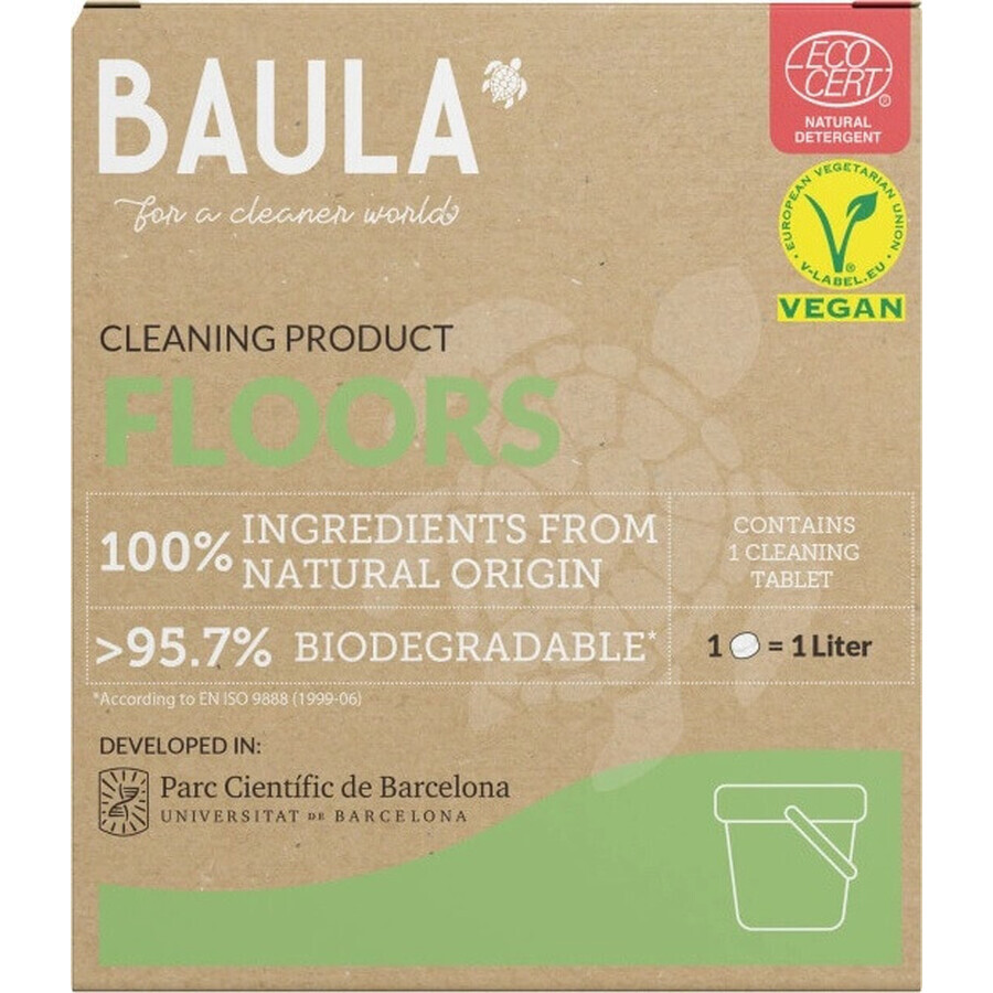 Detergent ecologic pentru pardoseli Baula în tablete 1×1 tabletă / 5 g