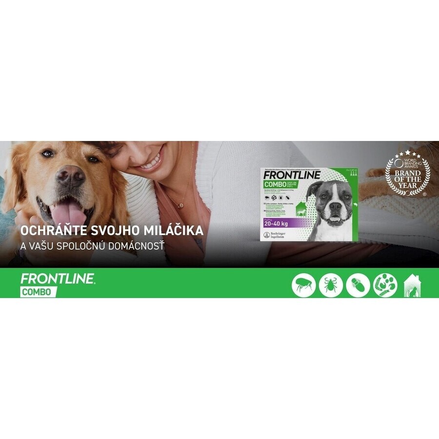 FRONTLINE COMBO spot-on per CANI L 3 x 2,68 ml 3x2,68 ml 3x2,68 ml, soluzione per cani