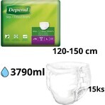 DEPEND Braguitas SUPER PLUS L 1×15 unidades, pañales transpirables