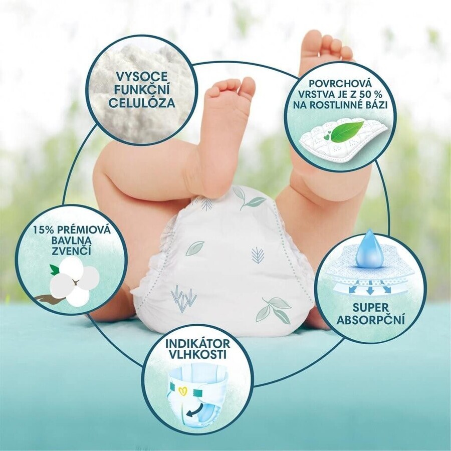 PAMPERS HARMONIE BABY DIAPERS V.2 4-8KG 204KS 1×204 pcs, pañales en tamaño 2