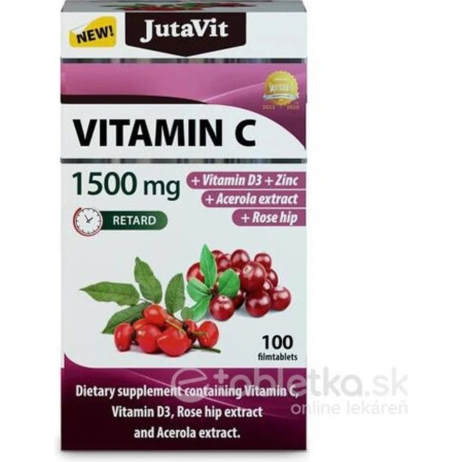 JutaVit Vitamina C 1500 mg 1×100 tbl, integratore alimentare