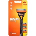 GILLETTE FUSION SHAVER FUSION SHAVER + 4 NH 1×1 pz, rasoio