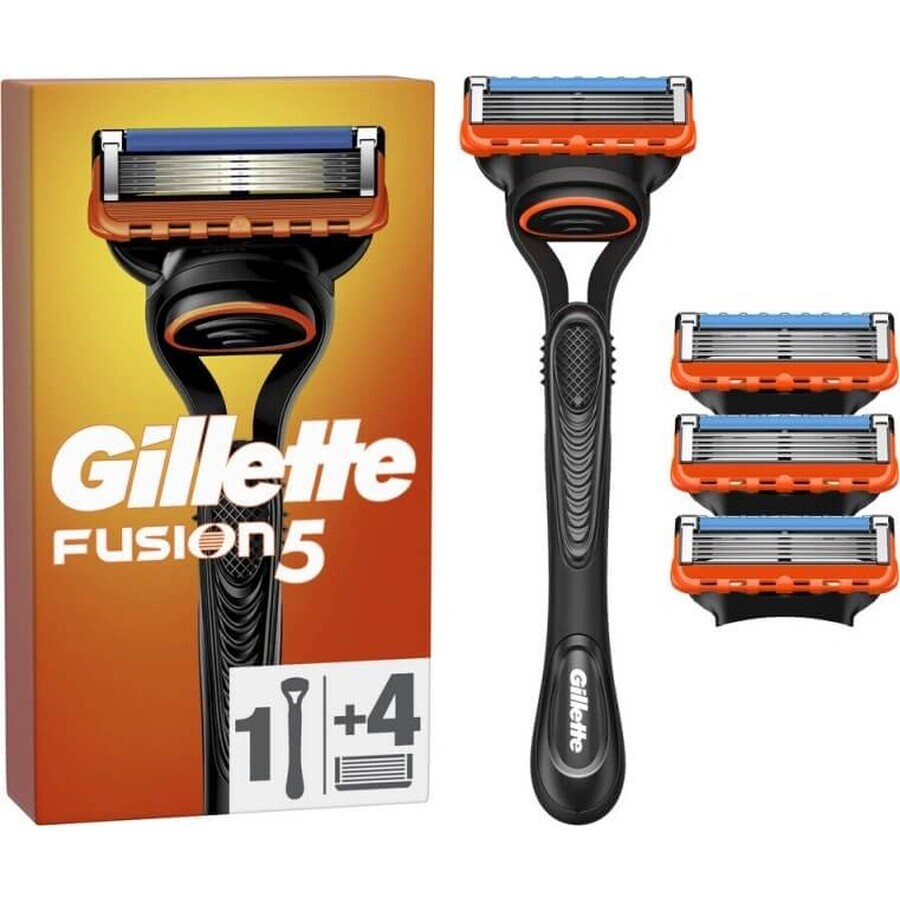 GILLETTE FUSION SHAVER FUSION SHAVER + 4 NH 1×1 pz, rasoio