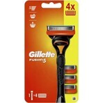 GILLETTE FUSION SHAVER FUSION SHAVER + 4 NH 1×1 pz, rasoio