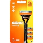 GILLETTE FUSION SHAVER FUSION SHAVER + 4 NH 1×1 pz, rasoio