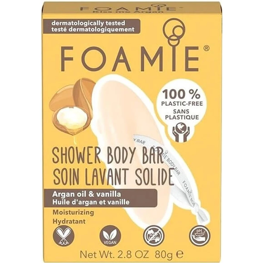 Foamie Solid Shower Doucheverzorging Kiss me Argan 1×1 st