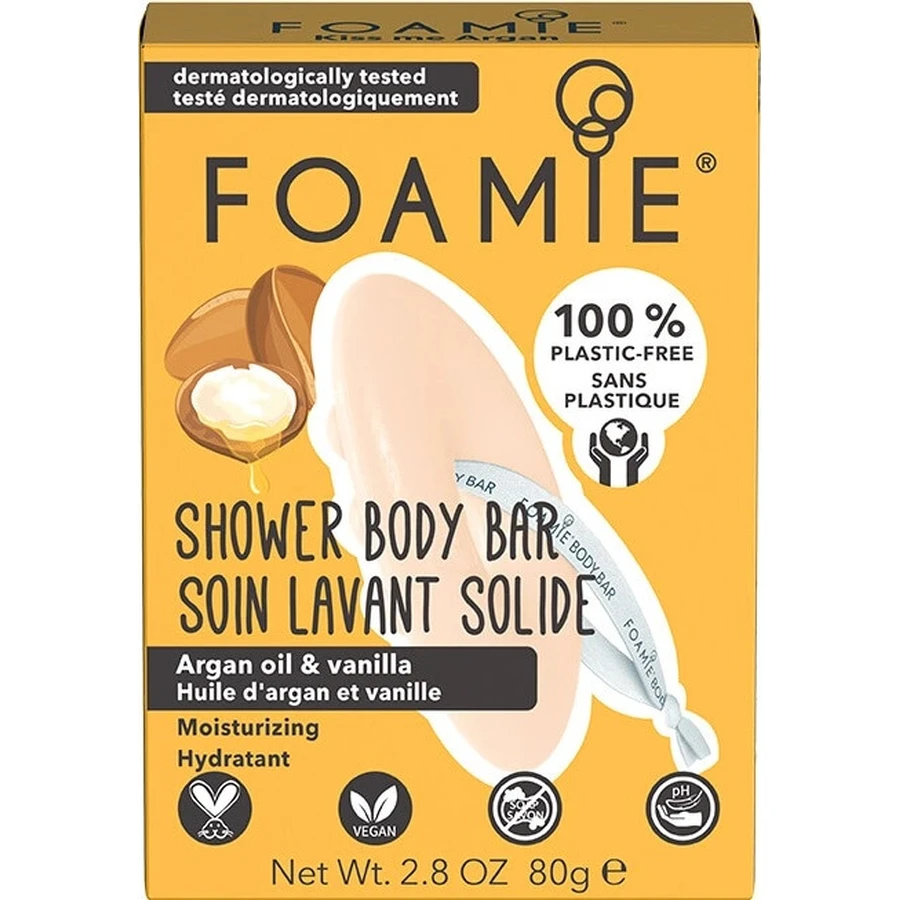 Foamie Solid Shower Doucheverzorging Kiss me Argan 1×1 st