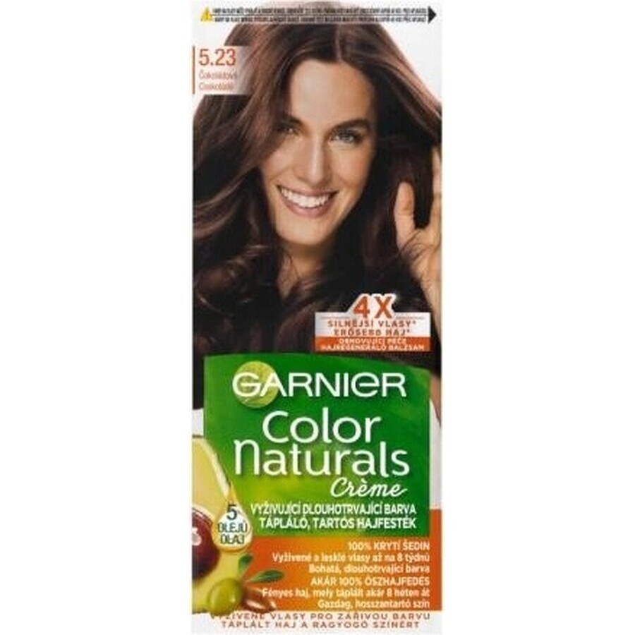 Garnier Color Naturals Tinte Permanente 6.23 Chocolate Caramelo 1×1 unidad, tinte para el cabello