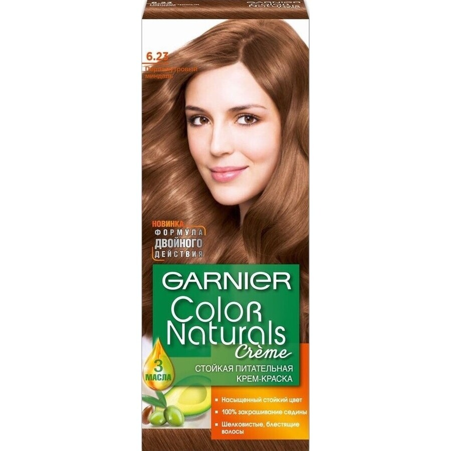 Garnier Color Naturals Tinte Permanente 6.23 Chocolate Caramelo 1×1 unidad, tinte para el cabello