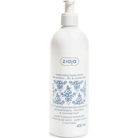 Ziaja - hidratante corporal con proteínas de seda 1×400 ml, loción corporal