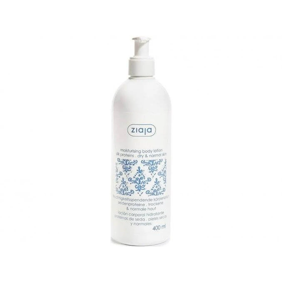 Ziaja - hidratante corporal con proteínas de seda 1×400 ml, loción corporal