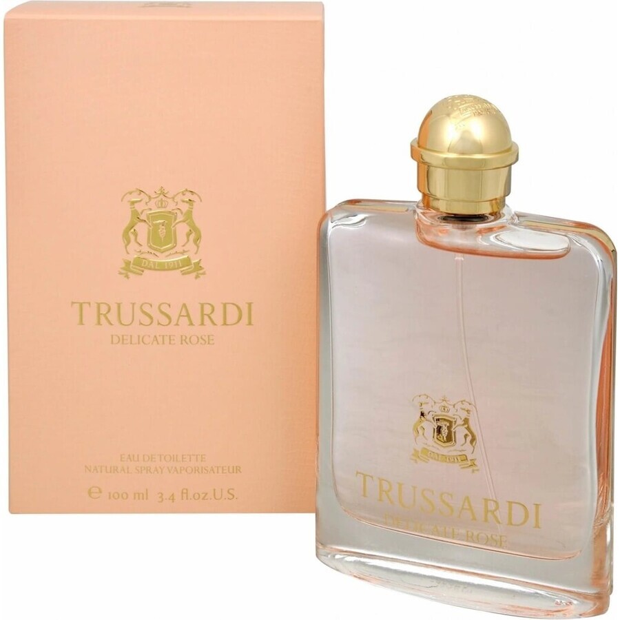 Trussardi Delicate Rose Edt 1×100 ml, eau de toilette per donna