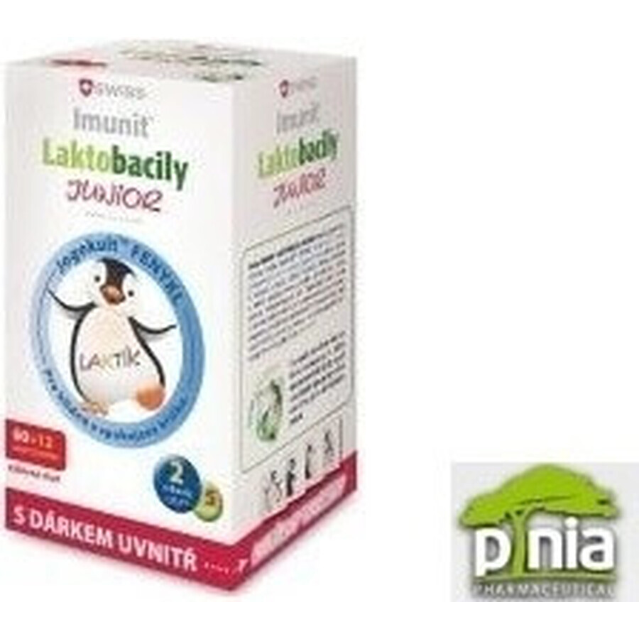 SWISS Lactobacilli JUNIOR Immunit + vitamin D3 60+12 tbl.+ gift 1×72 tbl, vitamins