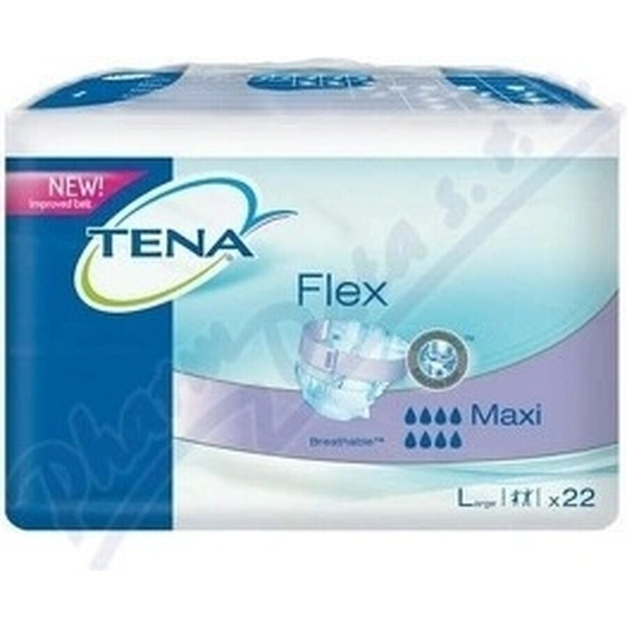 TENA Flex Maxi L 1×22 stuks, incontinentieslip met snel los te maken tailleband