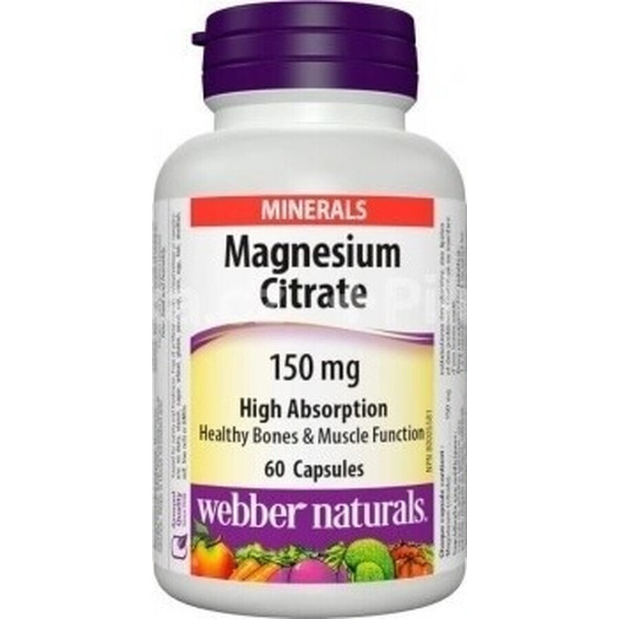 WEBBER NATURALS Magnesium 150 mg 1×60 tbl, Nahrungsergänzungsmittel