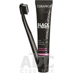 CURAPROX Black is White + CS 5460 1×1 set, 90 ml de dentifrice blanchissant + CS 5460 brosse à dents