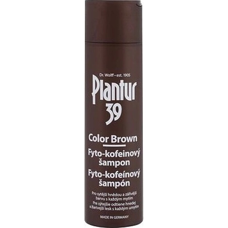 Shampooing Plantur 39 Colour Brown Phyto-caféine 1×250 ml, shampooing avec caféine