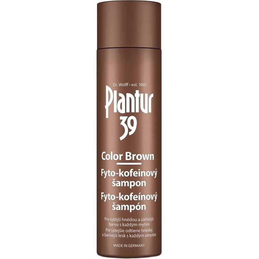 Shampooing Plantur 39 Colour Brown Phyto-caféine 1×250 ml, shampooing avec caféine