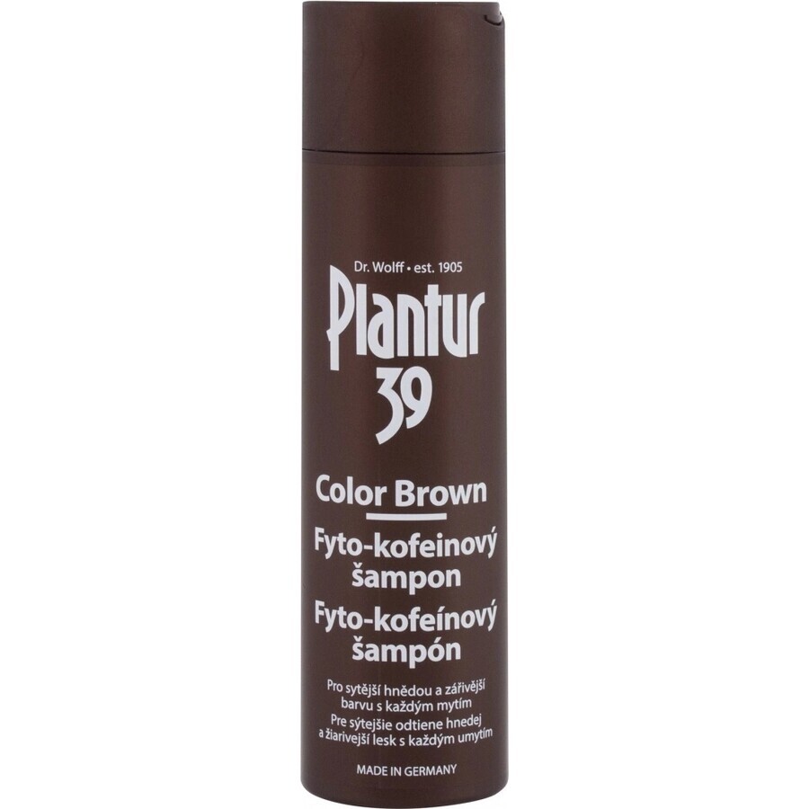 Shampooing Plantur 39 Colour Brown Phyto-caféine 1×250 ml, shampooing avec caféine