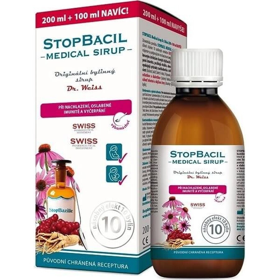 STOPVIRUS Sirop médical Dr. Weiss 1×300 ml, sirop à base de plantes multiples