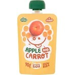 OVKO Organic Baby Food Apple Carrot 1×90 g, fruit capsule