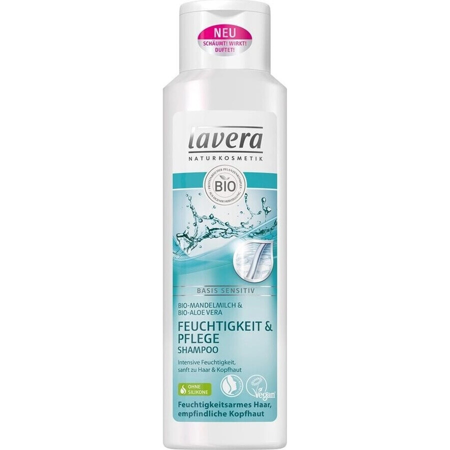 lavera Basis Shampoo Feuchtigkeit & Pflege 1×250 ml, Shampoo