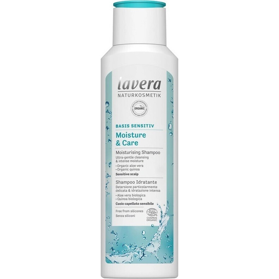 lavera Basis Shampoo Feuchtigkeit & Pflege 1×250 ml, Shampoo