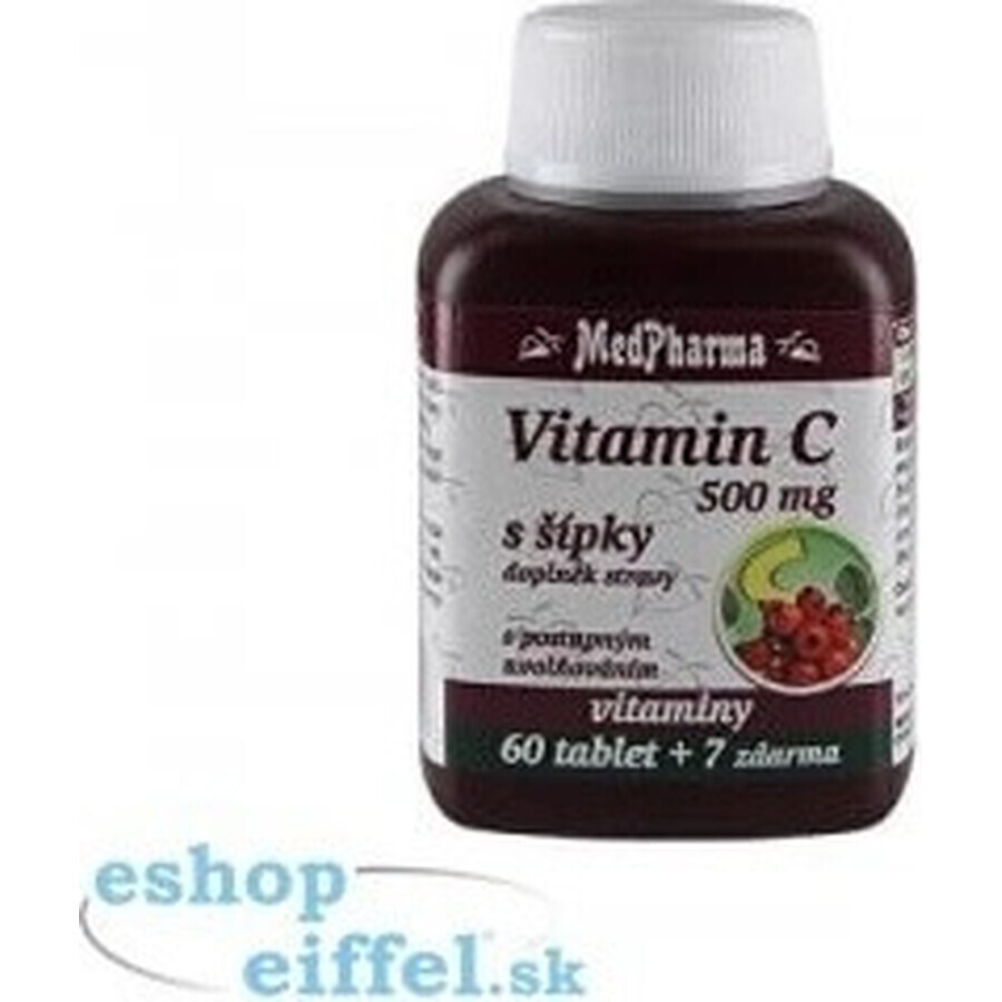 MedPharma VITAMINA C 500MG con flechas 1×37 tbl, liberación gradual