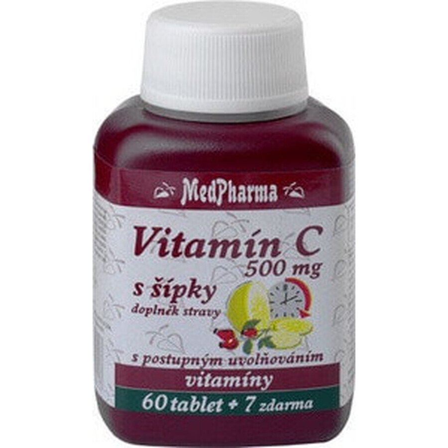 MedPharma VITAMINA C 500MG con flechas 1×37 tbl, liberación gradual