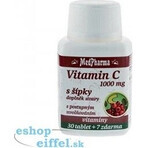 MedPharma VITAMINA C 1000 mg con escaramujo 1×37 tbl, liberación gradual