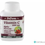 MedPharma VITAMINA C 1000 mg con escaramujo 1×37 tbl, liberación gradual