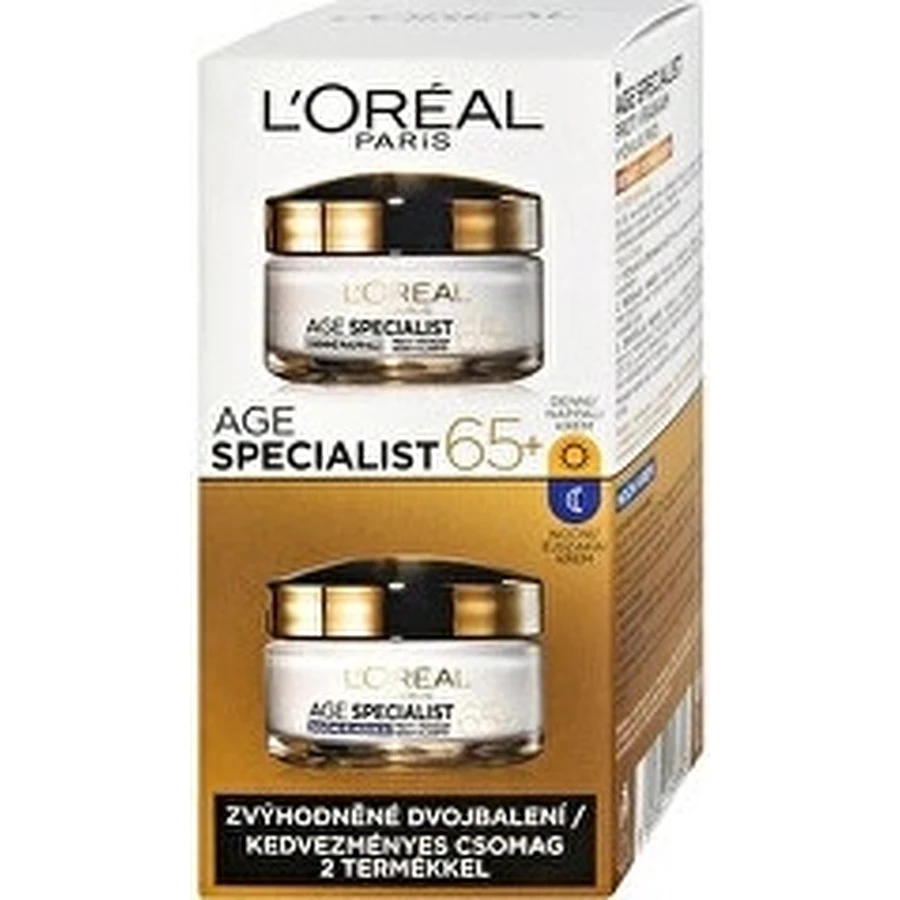 L'Oréal Paris Spécialiste de l'âge 65+ double pack 2×50 ml, cosmétiques