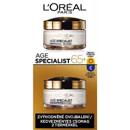 L'Oréal Paris Spécialiste de l'âge 65+ double pack 2×50 ml, cosmétiques