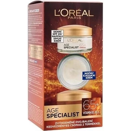 L'Oréal Paris Spécialiste de l'âge 65+ double pack 2×50 ml, cosmétiques
