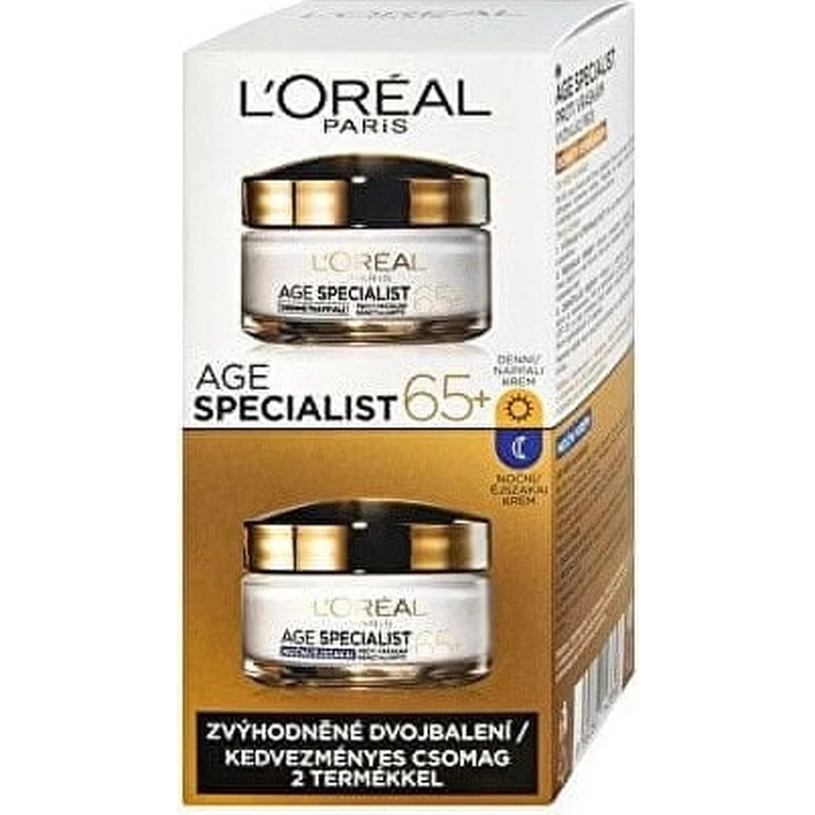 L'Oréal Paris Spécialiste de l'âge 65+ double pack 2×50 ml, cosmétiques