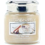 Village Candle Lumânare parfumată în sticlă - Chai Tea Latte - Ceai cu lapte și scorțișoară, mare 1×1 buc