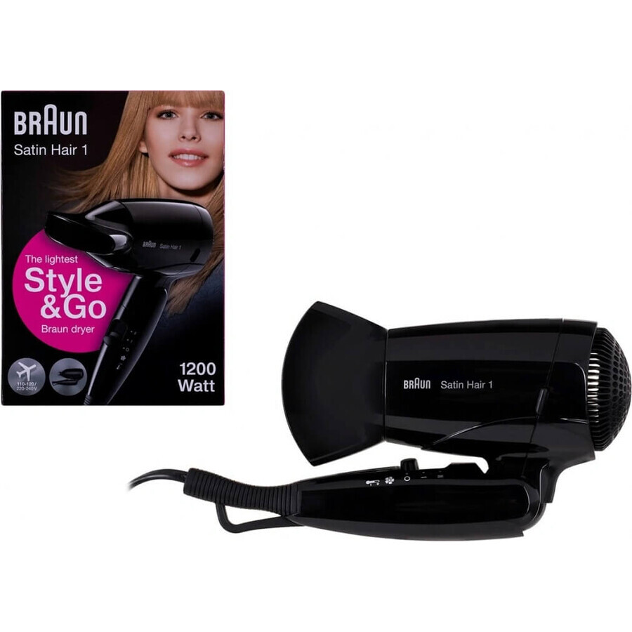 Braun Satin Hair 1 Hd 130 To Go 1pc 1×1 1pc hair dryer