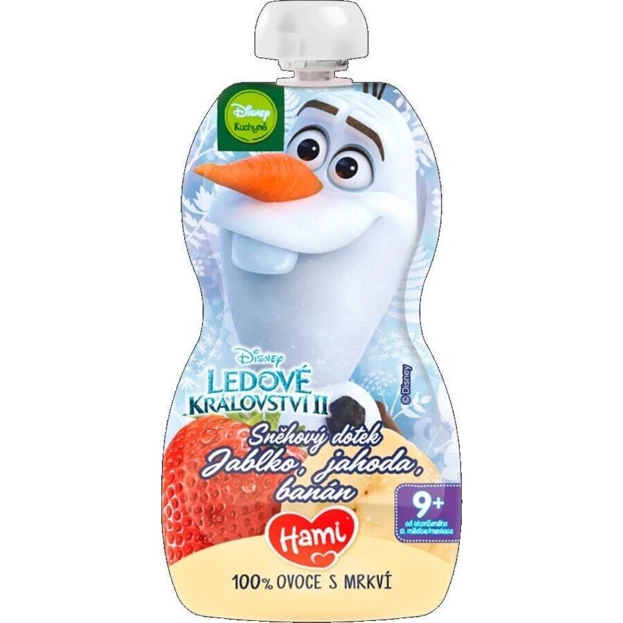 HAMI Disney Frozen Aardbei Olaf Aardbei Olaf capsule 1×110 g, fruitcapsule