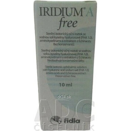 IRIDIUM A libre Solución ocular isotónica estéril 1×10 ml