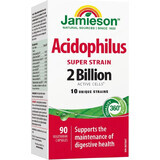 JAMIESON SUPER STRAIN ACIDOPHILUS 1×90 cps, complemento alimenticio